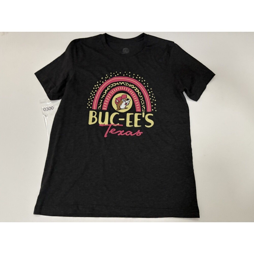 Buc-ee's T-Shirt. Heathered Gray. Adult L. EUC